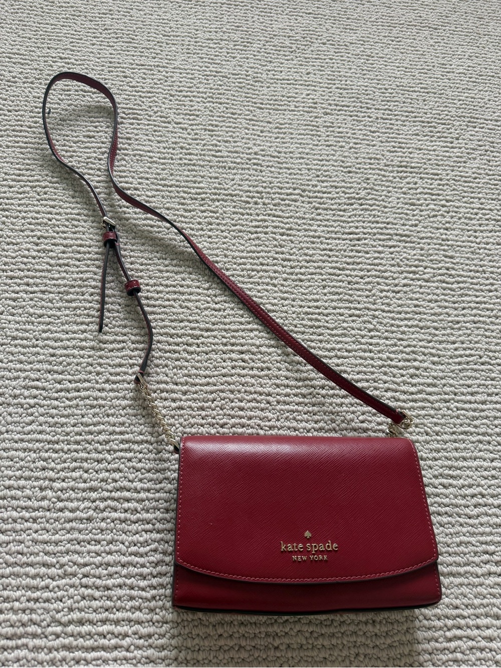 kate spade Burgundy Saffiano Crossbody